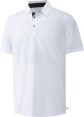 Mens Golf Shirt Short Sleeve Moisture Wicking Dry Fit Performance Solid Casual Pique Collared Golf Polo Shirts for Men