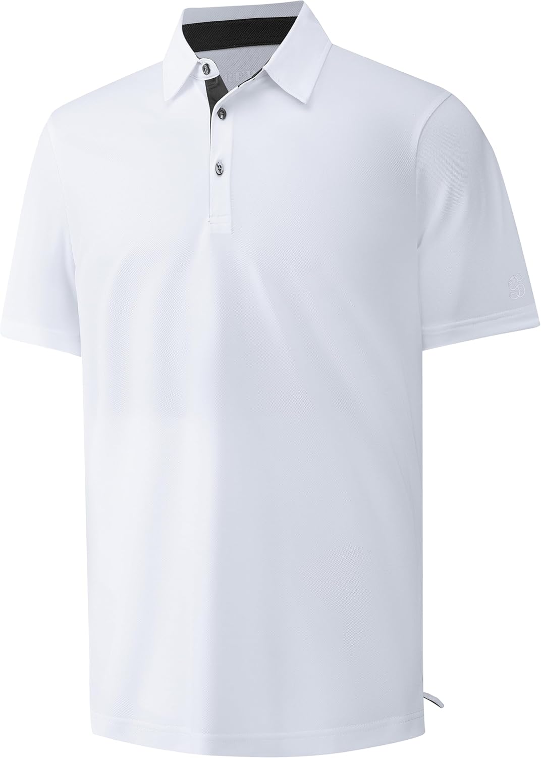Mens Golf Shirt Short Sleeve Moisture Wicking Dry Fit Performance Solid Casual Pique Collared Golf Polo Shirts for Men
