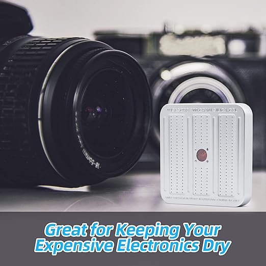 200 Gram 3 Pack Gun Safe Dehumidifier, Reusable Silica Gel Dehumidifier, Indicating Silica Gel Desiccant Canister (Orange to Green)