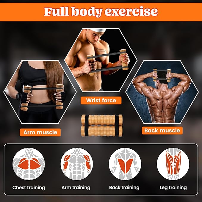 Rip Stick– Rip Stick Efficient Upper Body Workout Resistance Training, Upper Body, Shoulder and Joint Rehab 12 Rip Stick Bands Included-FlexoryFit