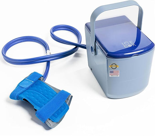 Ice Box - Advanced Cooling Ice Therapy Machine with Ankle Wrap - Ankle Ice Pack Wrap for Targeted Pain Relief, Post Injury/Surgery Recovery, and More-FlexoryFit