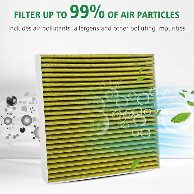 2PCS Cabin Engine Air Filter JMY09 JMP100 Kit Fits for Tacoma 3.5L 2016 2017 2018 2019 2020 2021 2022 2023, Replacement for 178010P100, CA11895, 87139YZZ09, CF10374