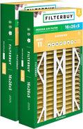 Filterbuy 16x26x5 Air Filter MERV 11 Allergen Defense (2-Pack), Pleated HVAC AC Furnace Air Filters for Electro-Air, Emerson, White Rodgers, & Comfort Plus (Actual Size: 16.00 x 25.75 x 4.88 Inches)