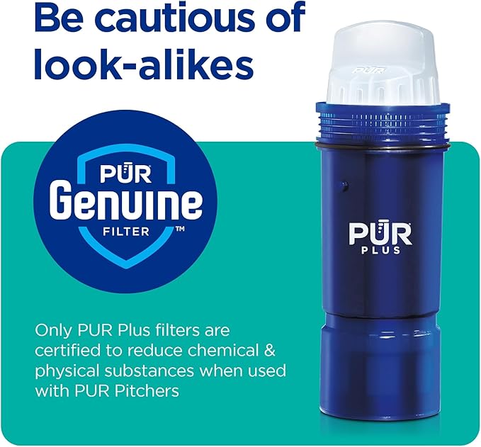 PUR Plus Water Filter Replacement for Pitchers & Dispensers, 6-Month Supply, 3 Count, Blue (PPF951K3)
