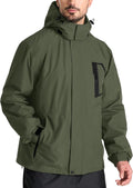 SWISSWELL Mens Rain Jackets Waterproof with Hood Men Windbreaker Jackets Lightweight Rain Coats for Golf Fishing Hiking