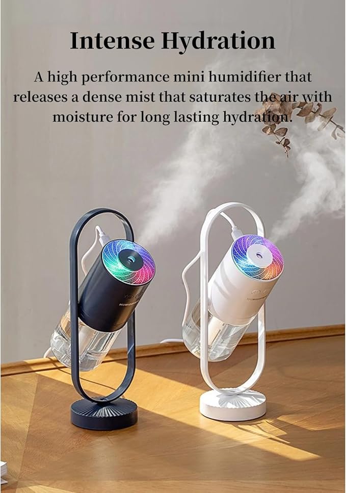 Portable Mini Humidifier, Compact 360° Rotating Cool Mist Air Humidifier Automatic Shutdown for Office for Home for Travel (#3)