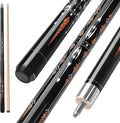 Pool Cue, 58" Billiard Cue Stick 2-Piece 13mm Maple Wood Pool Cue Stick 18 19 20 21oz for Bar House Pool Table Sports