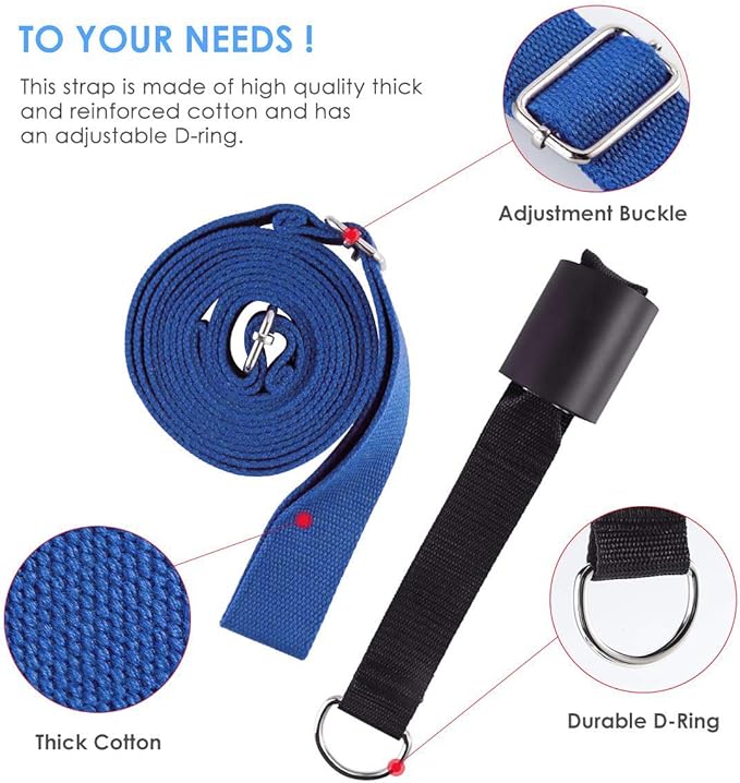 Leg Stretcher, Door Flexibility & Stretching Leg Strap - Great for Ballet Cheer Dance Gymnastics or Any Sport Leg Stretcher Door Flexibility Trainer Premium Stretching Equipment-FlexoryFit