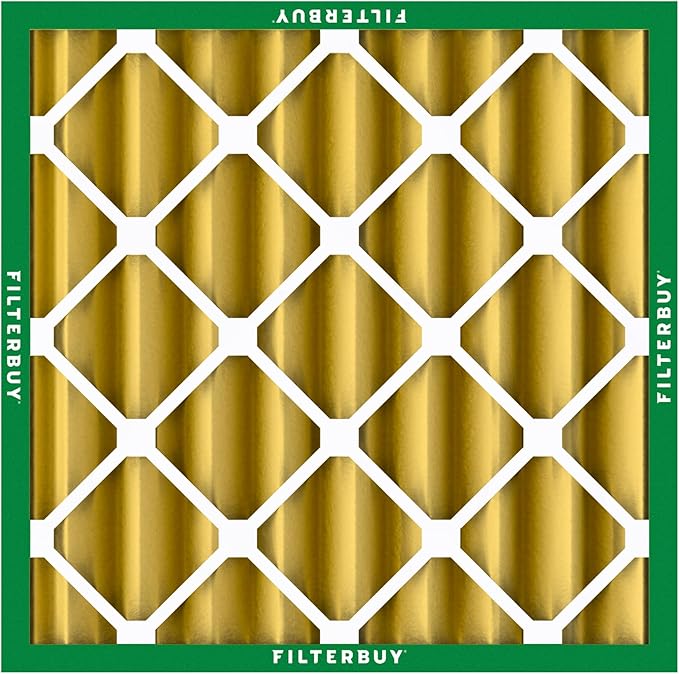 Filterbuy 25x25x4 Air Filter MERV 11 Allergen Defense (2-Pack), Pleated HVAC AC Furnace Air Filters Replacement (Actual Size: 24.50 x 24.50 x 3.63 Inches)