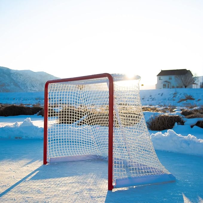 Skywalker Sports Competitive Series 6’ x 4’ Hockey Goal, White/Red (SSHG6400)