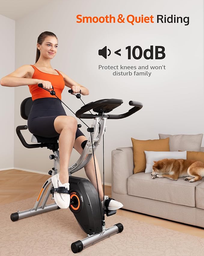 YOSUDA Folding Exercise Bike - Foldable Stationary Bike for Home Gym Workout-FlexoryFit