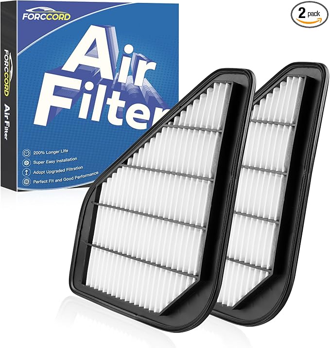 2-PACK Engine Air Filter CA10110 Replacement by Forccord