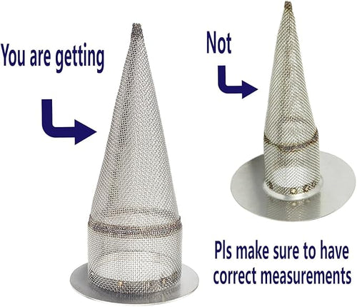 1 PC-Cone-Type Stainless Steel Spark Arrestor Screen 1.625” - Image 2