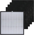 PUREBURG 1183050K Replacement Filter Compatible with Whirlpool Whispure Whispure Pro 2000 WPPRO2000 Series Air Purifiers,H13 True HEPA Activated Carbon Pre-Filters