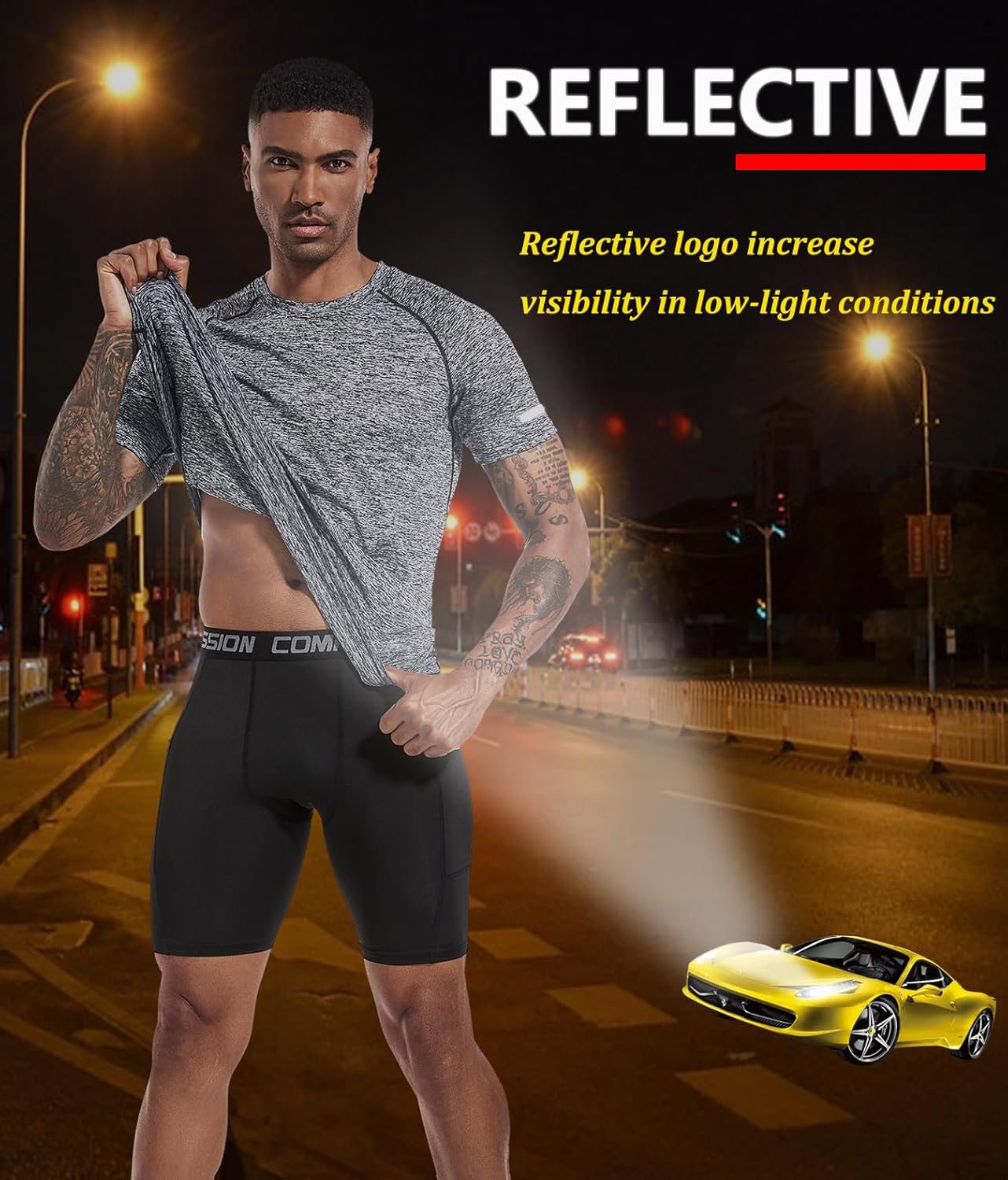 Boyzn 1, 3, 5 or 7 Pack Men's Workout Running Shirts, Dry Fit Moisture Wicking T-Shirt, Gym Athletic Short Sleeve Tee Shirts