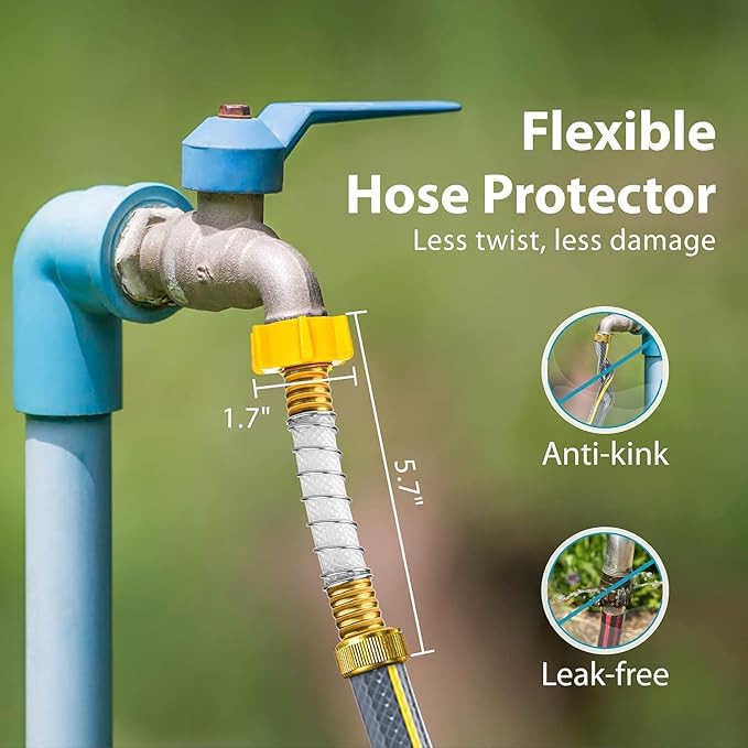 AQUA CREST Garden Hose Water Filter for Plants, Greatly Reduces Chlorine, Odor, Improve Plants Health, Ideal for Organic Gardening, Farming and Pets, Pack of 4