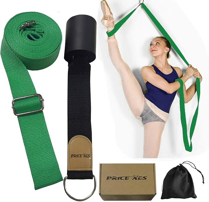 Door Flexibility & Stretching Leg Strap - Great for Ballet Cheer Dance Gymnastics or ANY Sport Leg Stretcher Door Flexibility Trainer Premium stretching equipment-FlexoryFit