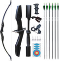 D&Q Archery Bow and Arrow Set for Adults Beginner Teenagers Youth, Takedown Recurve Bow 20lbs 30lbs 40lbs Left and Right Handed Bow, Recurve Bow Set for Outdoor Target Practice