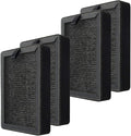 PUREBURG LV-H128-RF Replacement Filter Compatible with LEVOIT LV-H128 Air Purifier, 2-Pack(4 Filters) H13 HEPA 4-Stage Filtration Activated Carbon 2-IN-1