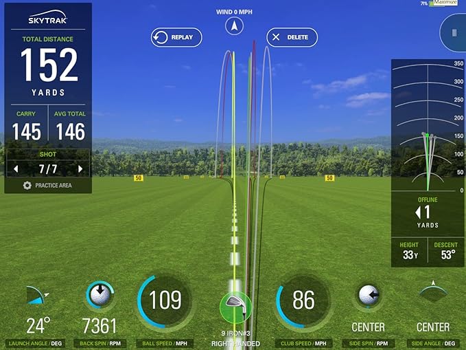 SkyTrak Golf Launch Monitor and Golf Simulator with Metal Protective Case