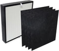 PUREBURG Replacement True HEPA Filter Set Compatible with Alen A350 and A375 Air Purifiers, Part No. BF25A (Also Compatible BF15A),H13 Activated carbon Air Clean Dust VOCs Odor,1+4 Pre-Filters