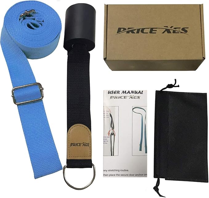 Door Flexibility & Stretching Leg Strap - Great for Ballet Cheer Dance Gymnastics or ANY Sport Leg Stretcher Door Flexibility Trainer Premium stretching equipment-FlexoryFit