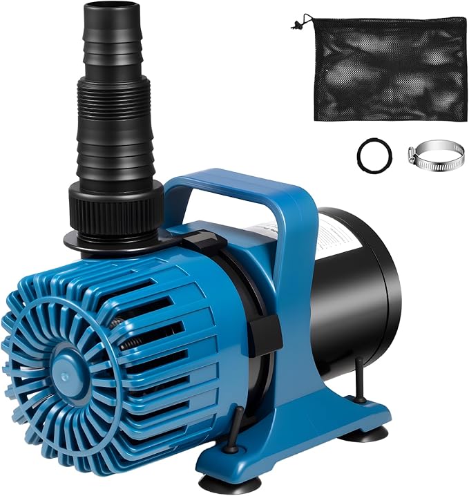 220W 4500GPH Pond Pumps for Outdoor Ponds, 180° Adjustable Water Direction, Pond Water Pump with 20FT Power Cord & Barrier Bag, Ultra-Quiet Fountain Pump, Waterfall Pump, UL Listed