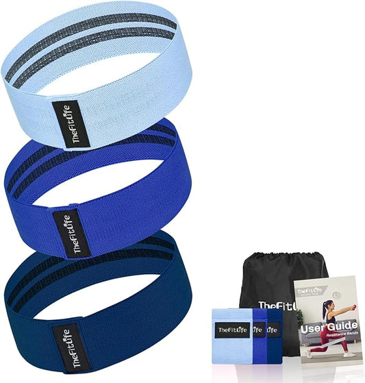 TheFitLife Resistance Exercise Bands for Women - Fabric Workout Bands for Booty, Hip, Glute, Leg, Thigh, Squat, Butt Lift Excersize and Fitness Loop Bands for Home Gym-FlexoryFit