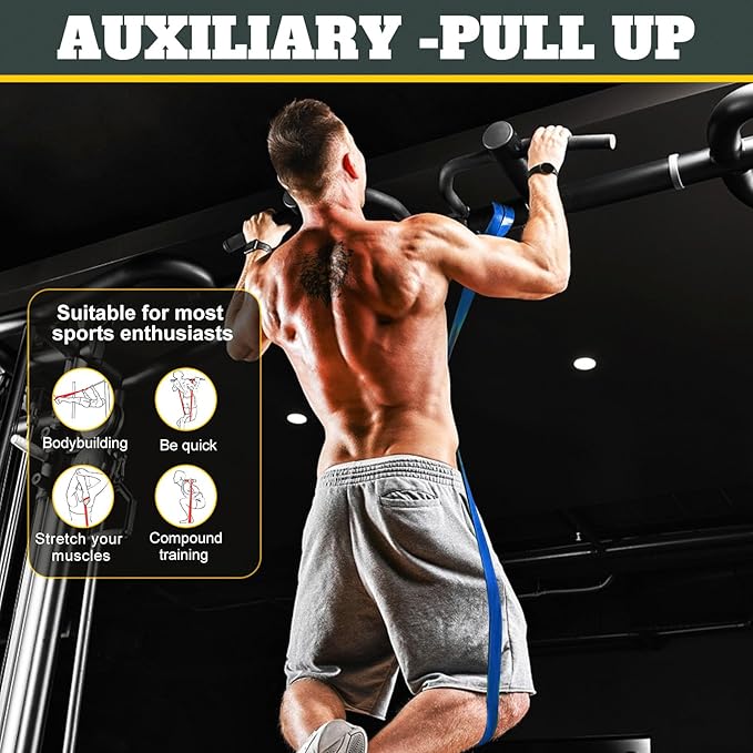Exercise Bands Resistance Bands for Working Out,Pull Up Bands Set,at Home Workout Equipment,Workout Bands for Men and Women,Stretch Bands for Exercise-FlexoryFit