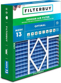Filterbuy 20x20x5 Air Filter MERV 13 Optimal Defense (1-Pack), Pleated HVAC AC Furnace Air Filters for Amana, Coleman, Goodman, Maytag, York, and More (Actual Size: 20.25 x 20.75 x 5.25 Inches)