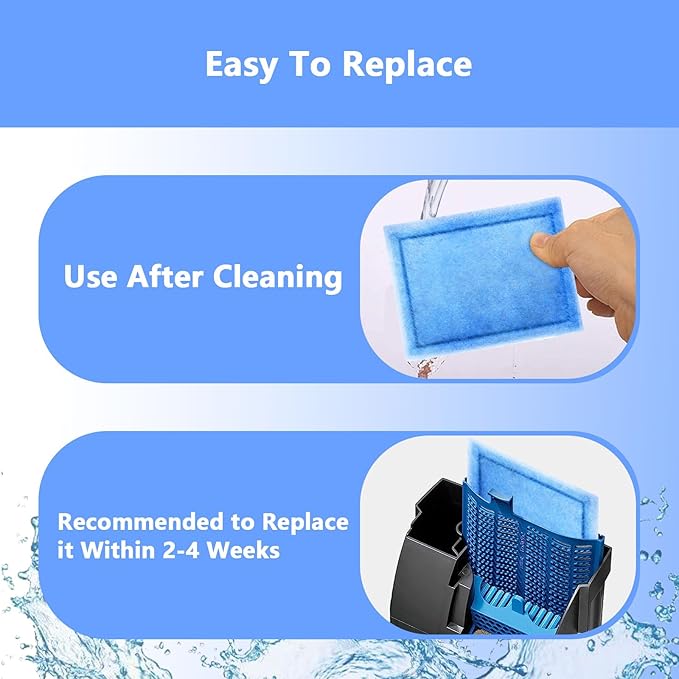 12 Pcs Aquarium Filter Cartridge,Compatible for Aqua-Tech 10-20 Power Filters, Replacement for AquaTech EZ-Change # 2