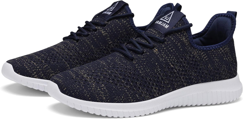 VAMJAM Men's Running Shoes Ultra Lightweight Breathable Walking Shoes Non Slip Athletic Fashion Sneakers Mesh Workout Casual Sports Shoes