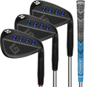 Gowolf Premium Forged Full Face Golf Wedges 50/52/54/56/58/60 Degree Individual or Sets for Men, Right Hand Gap Wedge Sand Wedge Lob Wedge, Golf Clubs CNC Milled Face for More Spin - Great Golf Gifts