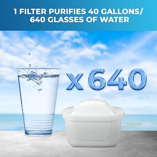 Life Ionizer Pitcher of Life 3.8L Alkaline Water Pitcher with 2L Filtering Capacity, 6 Stage Superior Filter Cartridge, BPA-Free, Eco-Friendly