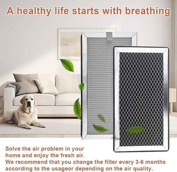 MA-15 Air Purifier Filters Replacement for Medify Air MA 15 Series, 3-in-1 Composite Filter with H13 True HEPA, Activated Carbon and Prefilter，2 Pack