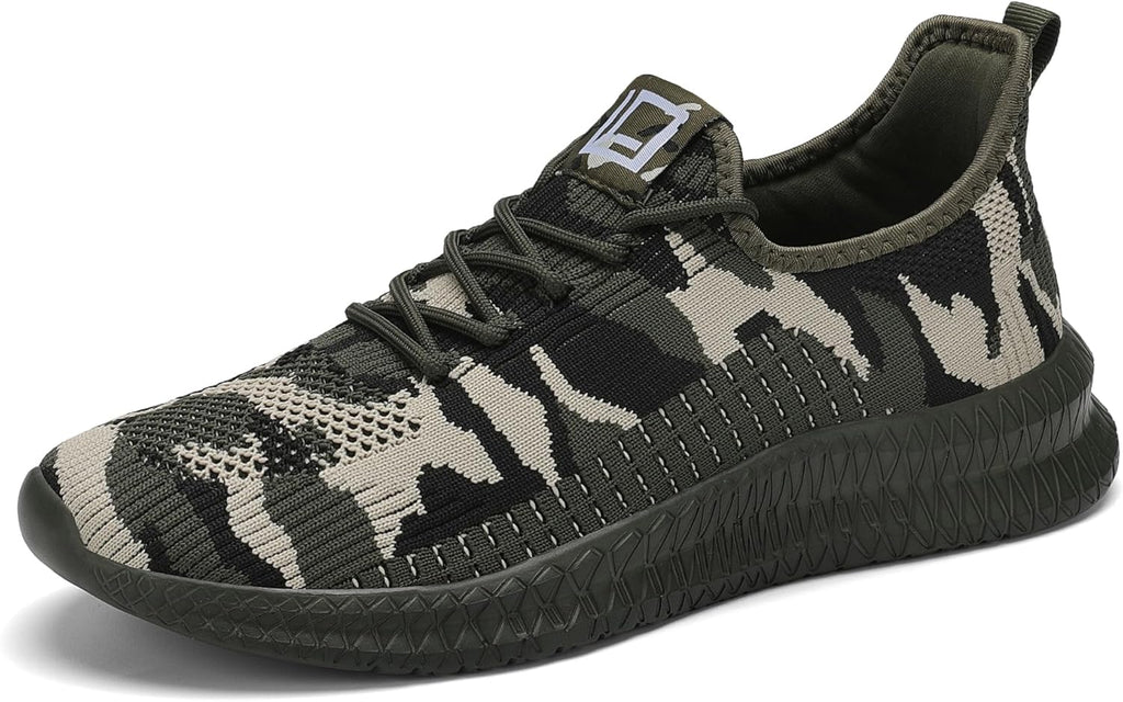 LCGJR Men's Running Shoes Ultra Lightweight Breathable Comfortable Walking Shoes Casual Fashion Sneakers Mesh Workout Shoes