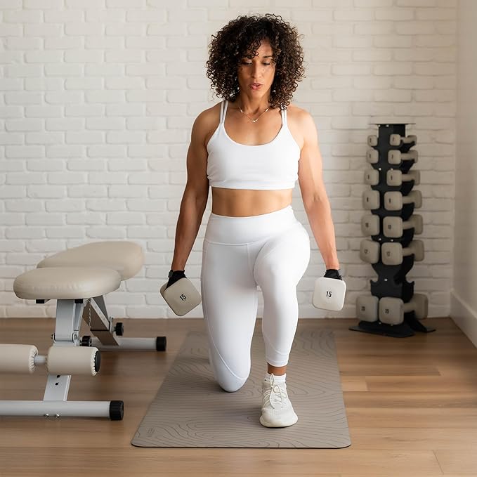SafeGrip Dumbbells, Anti-Slip, Anti-Roll, Thick Handles, Free Weights, Square Dumbbells for Secure Workouts at Home, Weightlifting, and Personal Training-FlexoryFit