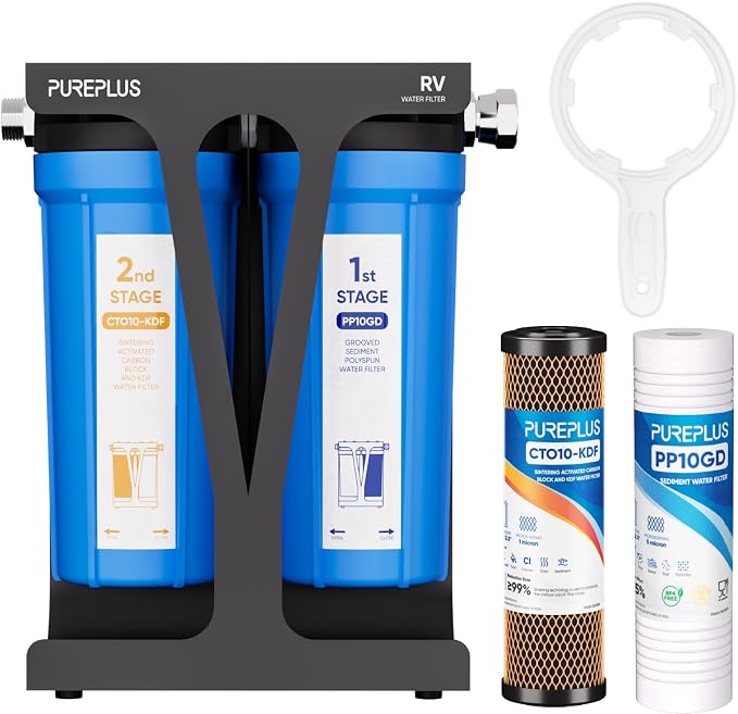 PUREPLUS RV Dual Stage Water Filter System by PUREPLUS