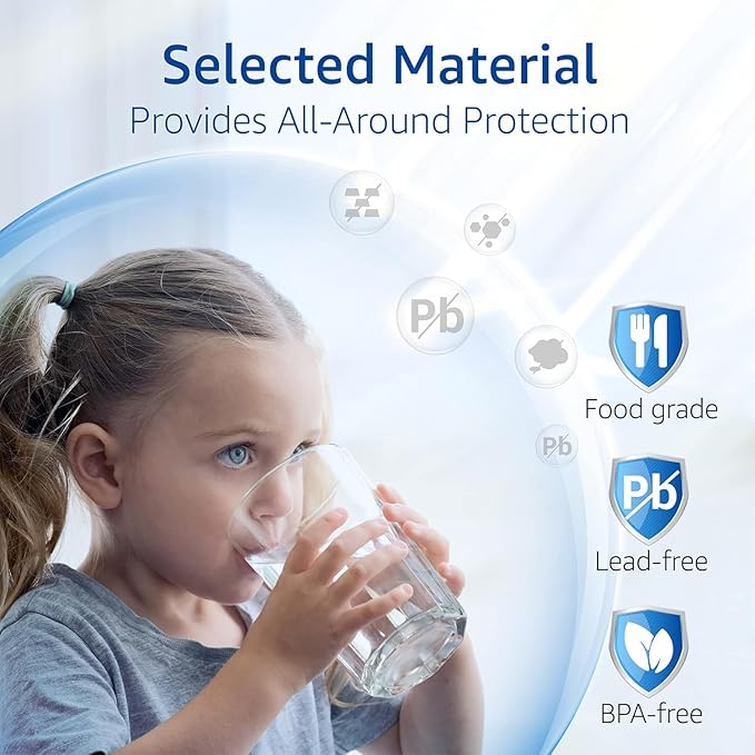 Waterspecialist DA29-00003G Refrigerator Water Filter, Replacement for DA29-00003G, DA29-00003B, Aqua-Pure Plus, RSG257AARS, RFG237AARS, HAFCU1, RS22HDHPNSR, WSS-1, 3 Filters