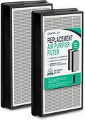 Crucial Air Replacement Air Filter with IDF Filter - Compatible with Honeywell HFD-120-Q Odor Neutralizing Air Purifier Filters, Filter Model - (2 Pack)