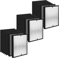 18 Pack 3000 Replacement Filters, Compatible with 3000, 3000M, 3000Pro Air Pur-ifier, 3 Efficiency Air Filters,3 Activated Carbon Filters and 12 Carbon Pre-Filters