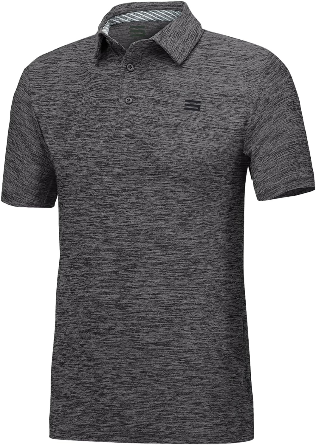 Three Sixty Six Golf Shirts for Men - Dry Fit Short-Sleeve Polo, Athletic Casual Collared T-Shirt