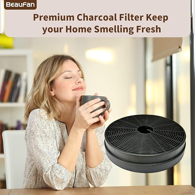 Charcoal Filters Replacement for Hauslane Range Hood Models, Fit CIARRA Range Hood Models CAS75308, CAS75502, CAS75206P, CAS75206, CAS75302, CAB75206P, Part# CACF003, CFI011, CFK1-RS, CFK1-TM