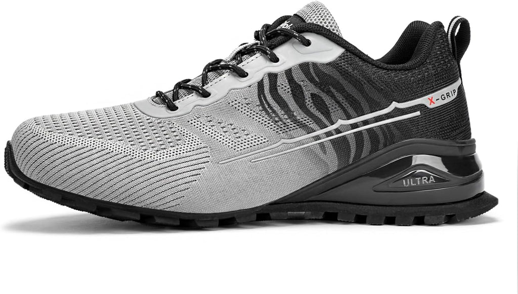 Kricely Men's Trail Running Shoes Fashion Walking Hiking Sneakers for Men Tennis Cross Training Shoe Outdoor Snearker Mens Casual Workout Footwear