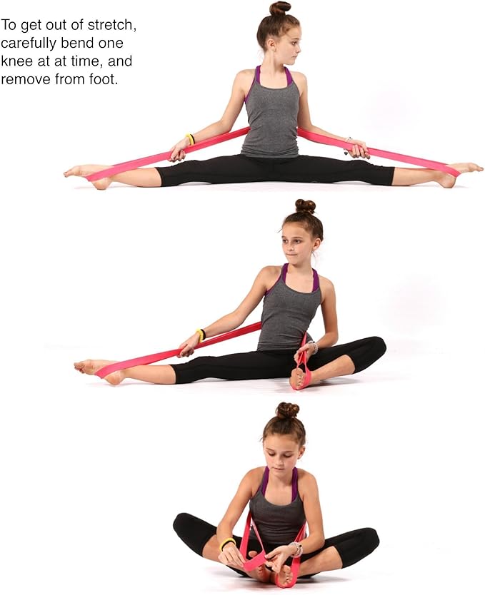 Ballet Stretch Band for Dance, Gymnastics, Cheerleading, Pilates. Improves Elastic Flexibility and Enhances Daily Stretching - Designed by PS Athletic-FlexoryFit