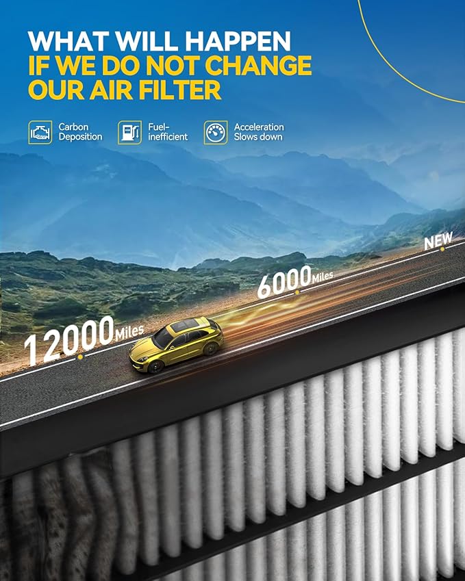 PHILTOP Engine Air Filter, CA11945 Compatible - Image 7