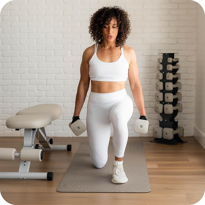 SafeGrip Dumbbells, Anti-Slip, Anti-Roll, Thick Handles, Free Weights, Square Dumbbells for Secure Workouts at Home, Weightlifting, and Personal Training-FlexoryFit