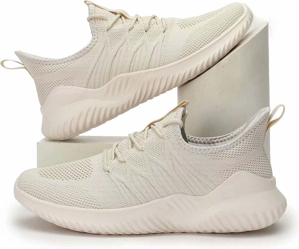 Mens Running Shoes Slip-on Walking Sneakers Lightweight Breathable Casual Soft Sole Trainers