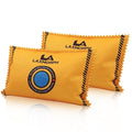 200g Rechargeable Desiccant, Moisture Absorbing Bag Reusable & Absorbs Moisture & Humidity, Rechargeable Dehumidifier Bag for Gun Safe,Cars,Bins,Totes,Food Storage,Clothes,Suitcase (Yellow, 2 Pack)