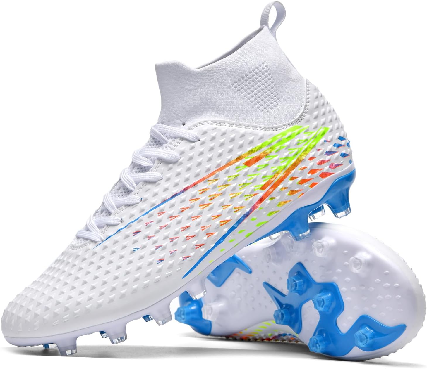 Mens Soccer Cleats Womens Indoor Soccer Shoes Wide Baseball Turf Shoes Adult Youth Rugby Shoes Big Boys Small Spikes AG TF Football Boots
